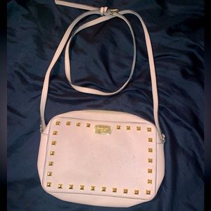 Michael Kors Saffiano Leather Studded Crossbody Bag